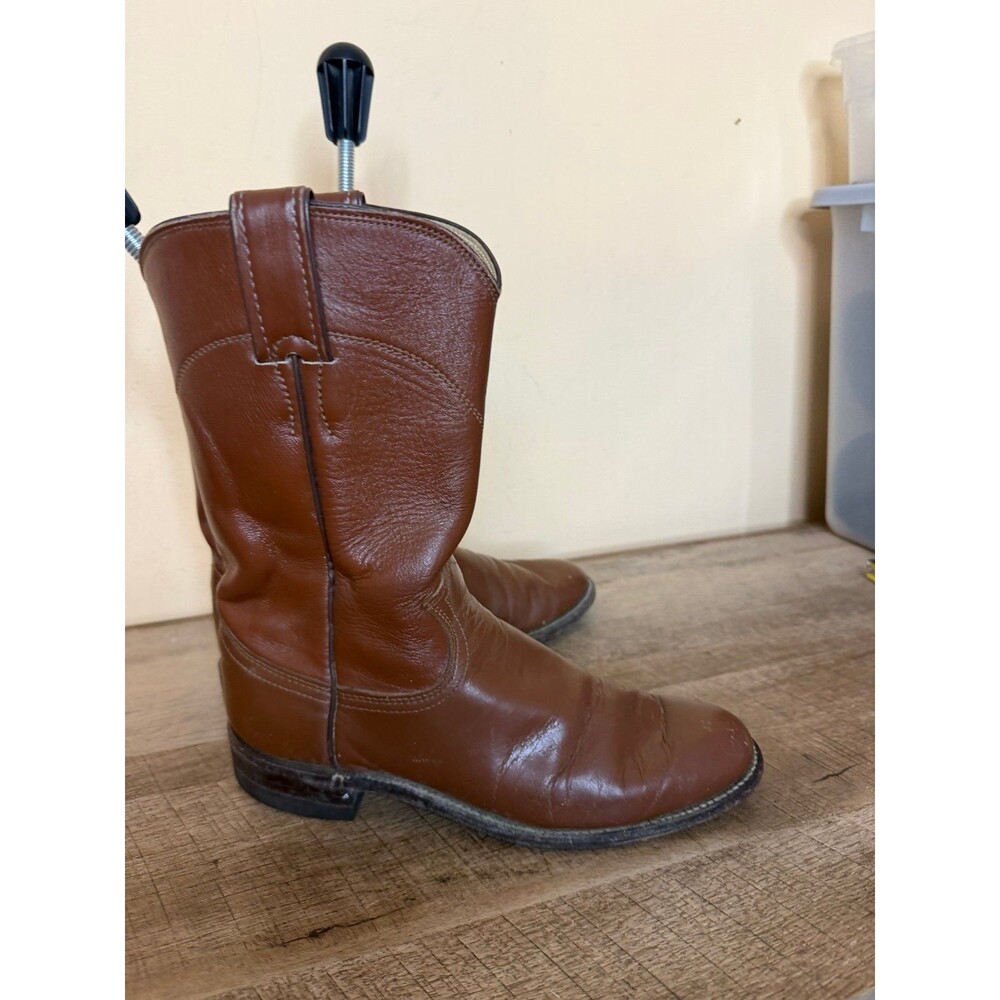Justin boots brown cowboy boots style 3802 women’s size 6B - Picture 4 of 9